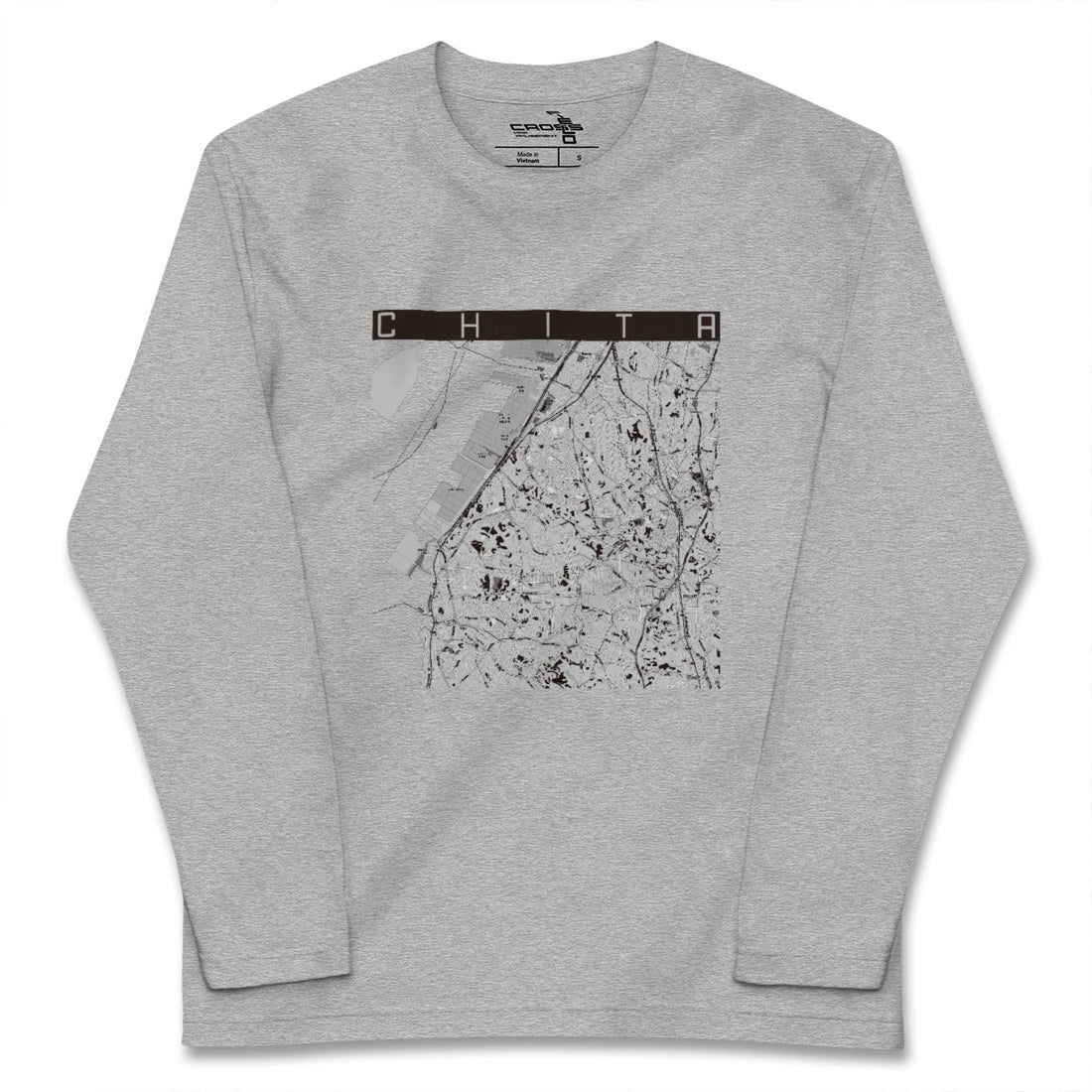 【知多（愛知県）】地図柄ロングスリーブTシャツ