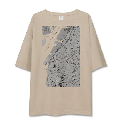 【知多（愛知県）】地図柄ビッグシルエットTシャツ
