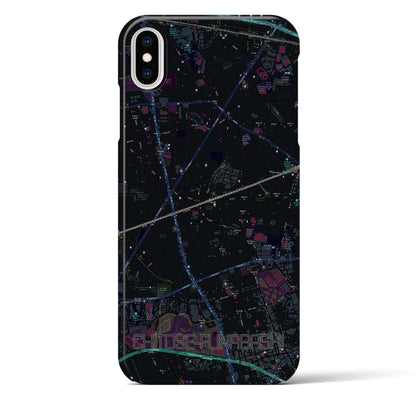 【千歳船橋（東京都）】地図柄iPhoneケース（バックカバータイプ）