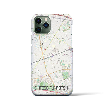 【千歳船橋（東京都）】地図柄iPhoneケース（バックカバータイプ）