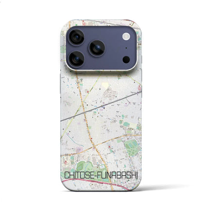 【千歳船橋（東京都）】地図柄iPhoneケース（バックカバータイプ）