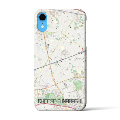 【千歳船橋（東京都）】地図柄iPhoneケース（バックカバータイプ）