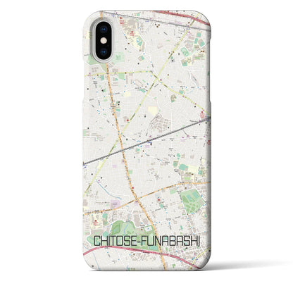 【千歳船橋（東京都）】地図柄iPhoneケース（バックカバータイプ）