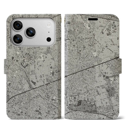 【千歳船橋（東京都）】地図柄iPhoneケース（手帳タイプ）