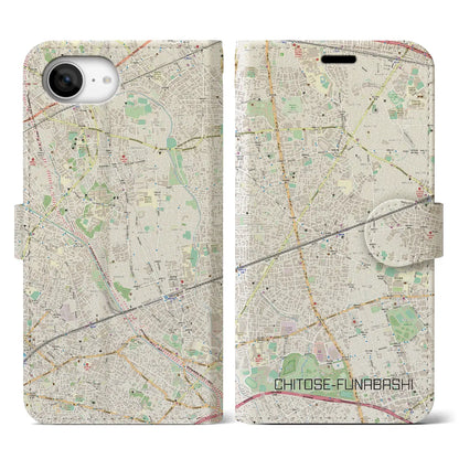 【千歳船橋（東京都）】地図柄iPhoneケース（手帳タイプ）