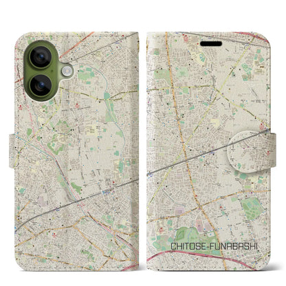 【千歳船橋（東京都）】地図柄iPhoneケース（手帳タイプ）