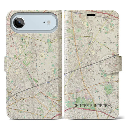 【千歳船橋（東京都）】地図柄iPhoneケース（手帳タイプ）