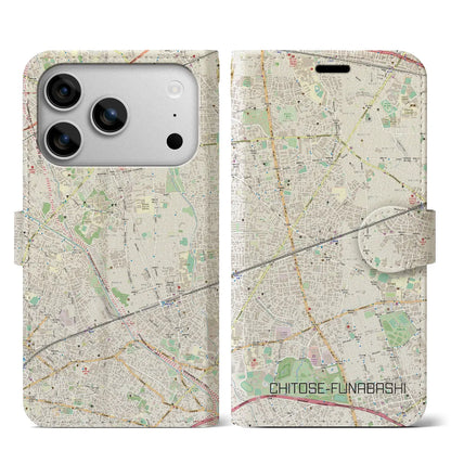 【千歳船橋（東京都）】地図柄iPhoneケース（手帳タイプ）