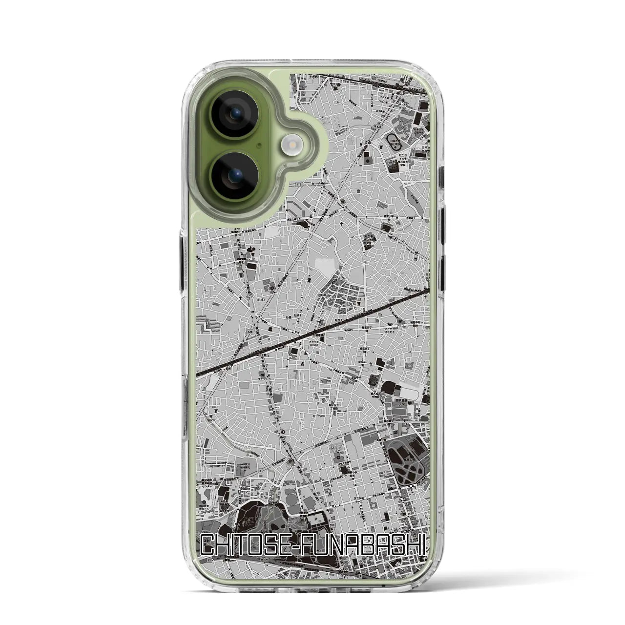 【千歳船橋（東京都）】地図柄iPhoneケース（MagSafeタイプ）