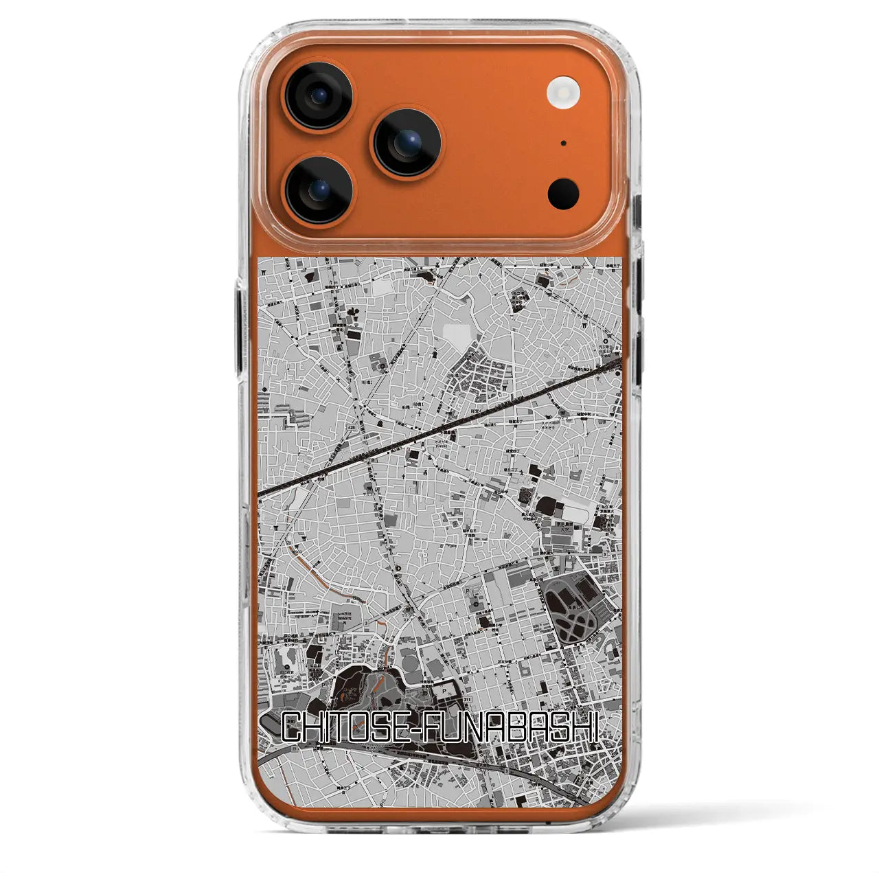 【千歳船橋（東京都）】地図柄iPhoneケース（MagSafeタイプ）