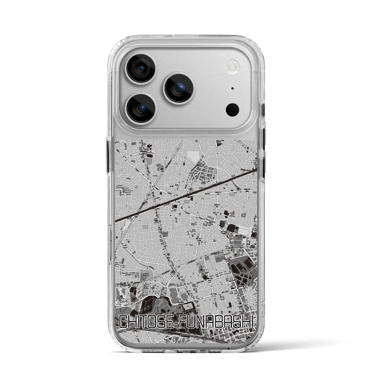 【千歳船橋（東京都）】地図柄iPhoneケース（MagSafeタイプ）