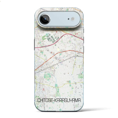 【千歳烏山（東京都）】地図柄iPhoneケース（バックカバータイプ）