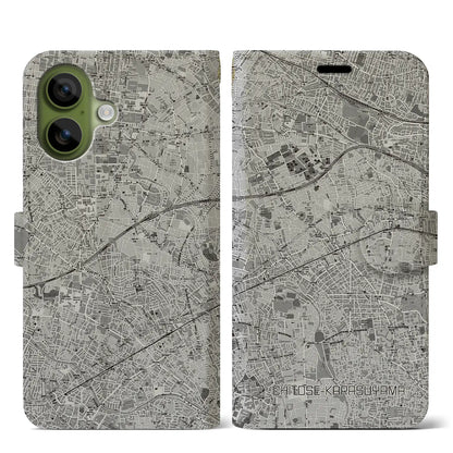 【千歳烏山（東京都）】地図柄iPhoneケース（手帳タイプ）