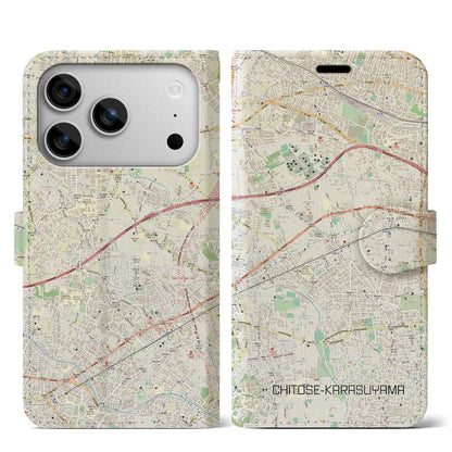 【千歳烏山（東京都）】地図柄iPhoneケース（手帳タイプ）