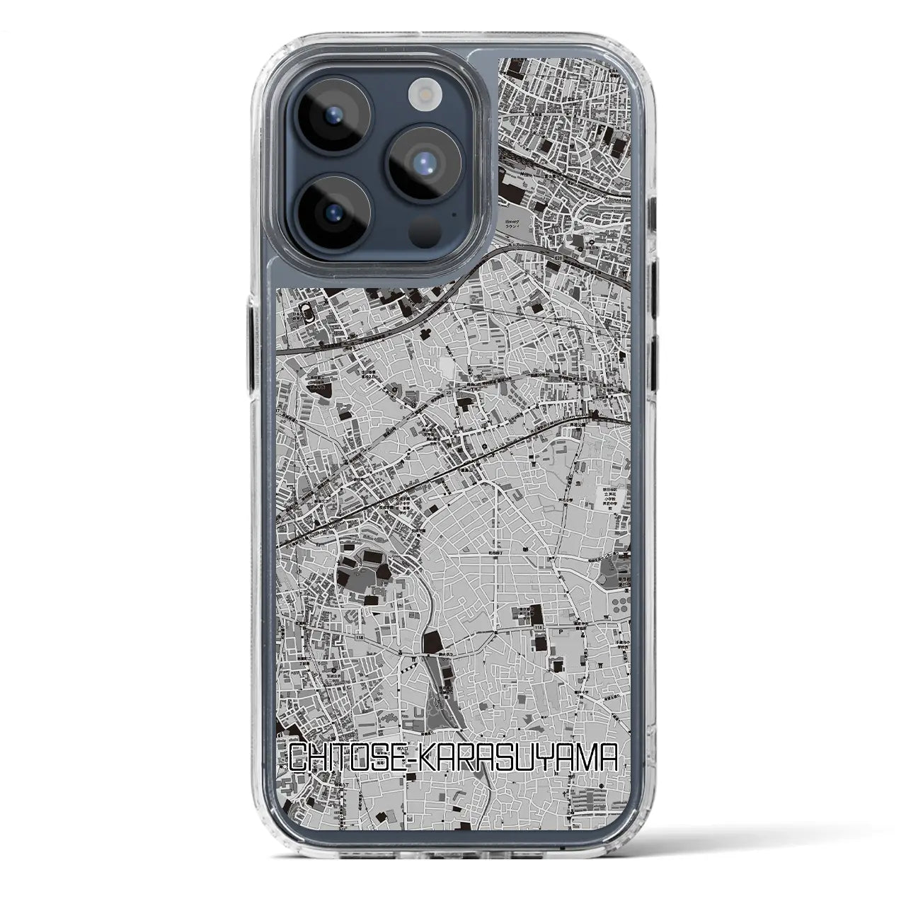 【千歳烏山（東京都）】地図柄iPhoneケース（MagSafeタイプ）