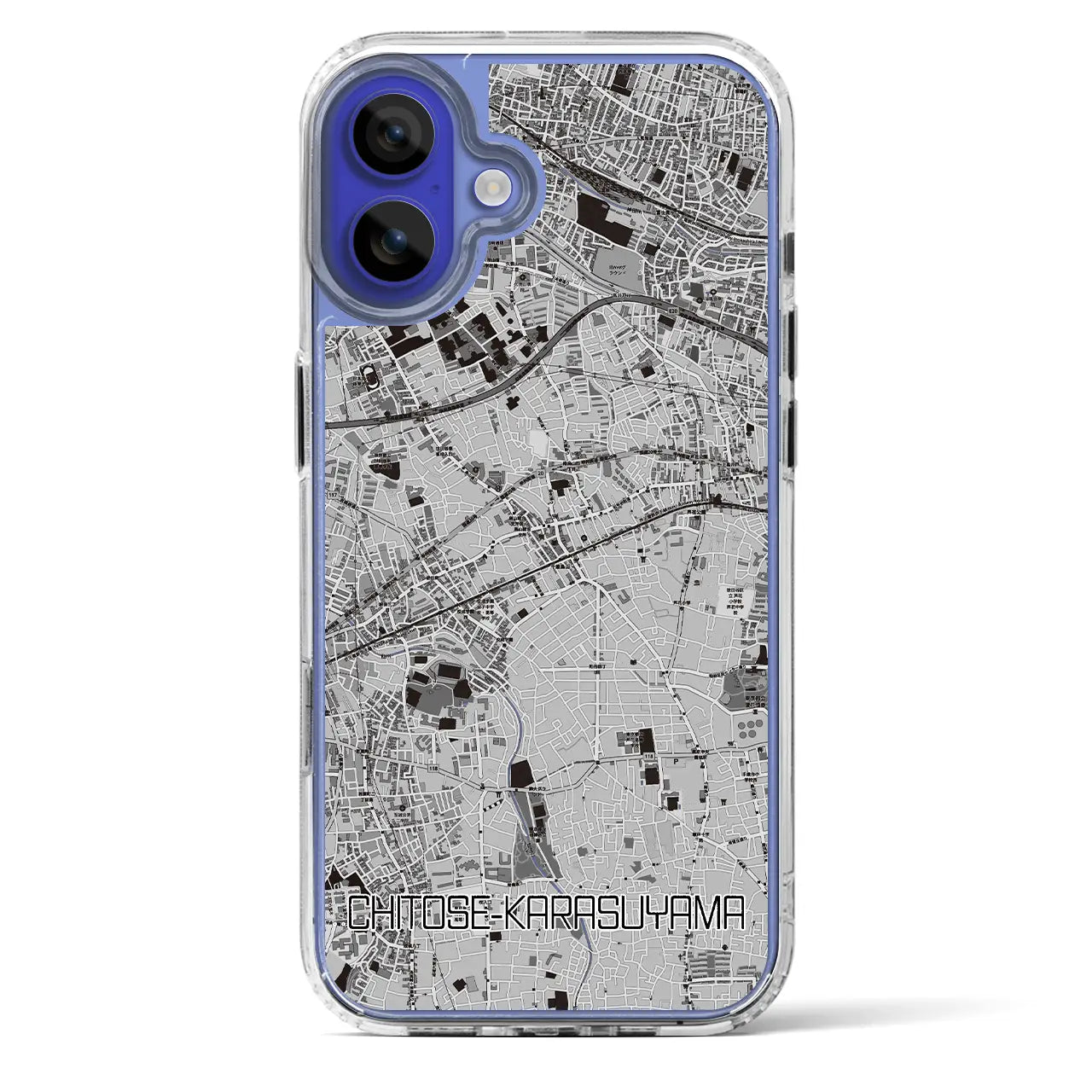 【千歳烏山（東京都）】地図柄iPhoneケース（MagSafeタイプ）