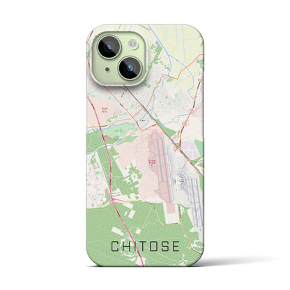 【千歳（北海道）】地図柄iPhoneケース（バックカバータイプ）