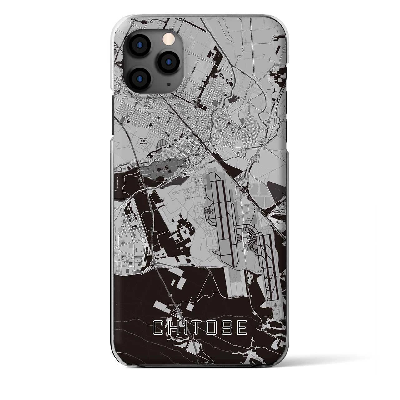 【千歳（北海道）】地図柄iPhoneケース（クリアタイプ）