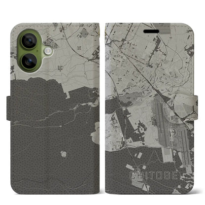 【千歳（北海道）】地図柄iPhoneケース（手帳タイプ）