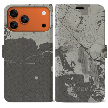 【千歳（北海道）】地図柄iPhoneケース（手帳タイプ）