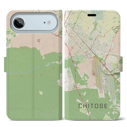 【千歳（北海道）】地図柄iPhoneケース（手帳タイプ）