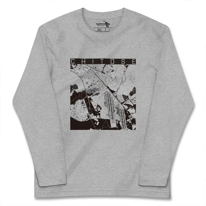 【千歳（北海道）】地図柄ロングスリーブTシャツ