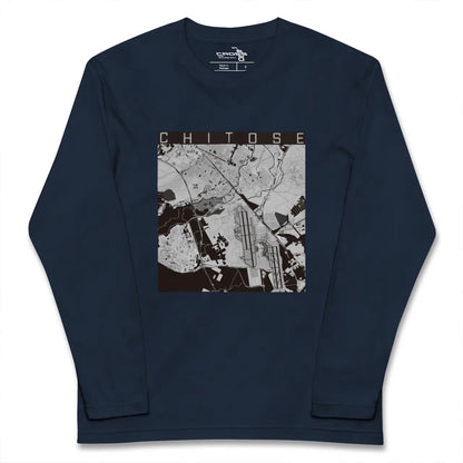 【千歳（北海道）】地図柄ロングスリーブTシャツ