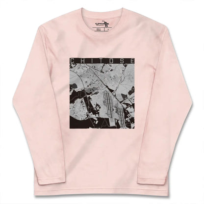 【千歳（北海道）】地図柄ロングスリーブTシャツ