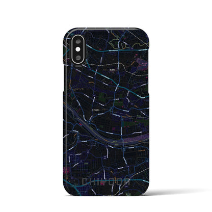 【千代田（群馬県）】地図柄iPhoneケース（バックカバータイプ）