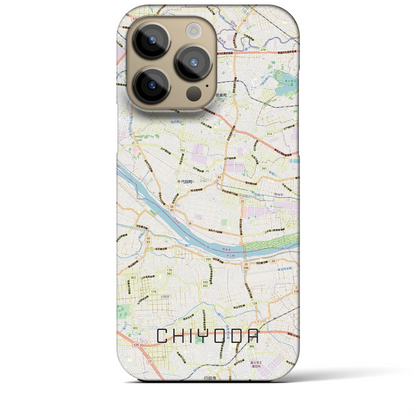 【千代田（群馬県）】地図柄iPhoneケース（バックカバータイプ）