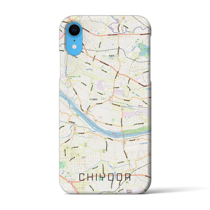 【千代田（群馬県）】地図柄iPhoneケース（バックカバータイプ）