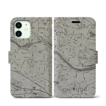 【千代田（群馬県）】地図柄iPhoneケース（手帳タイプ）