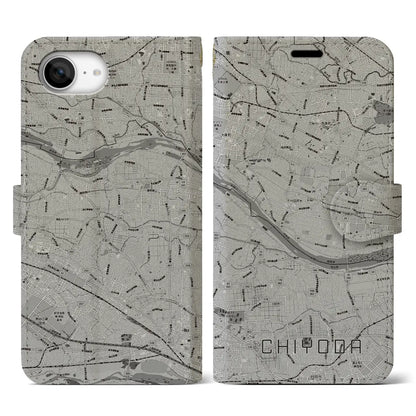 【千代田（群馬県）】地図柄iPhoneケース（手帳タイプ）