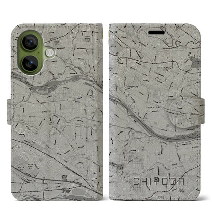 【千代田（群馬県）】地図柄iPhoneケース（手帳タイプ）