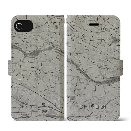 【千代田（群馬県）】地図柄iPhoneケース（手帳タイプ）