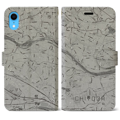 【千代田（群馬県）】地図柄iPhoneケース（手帳タイプ）