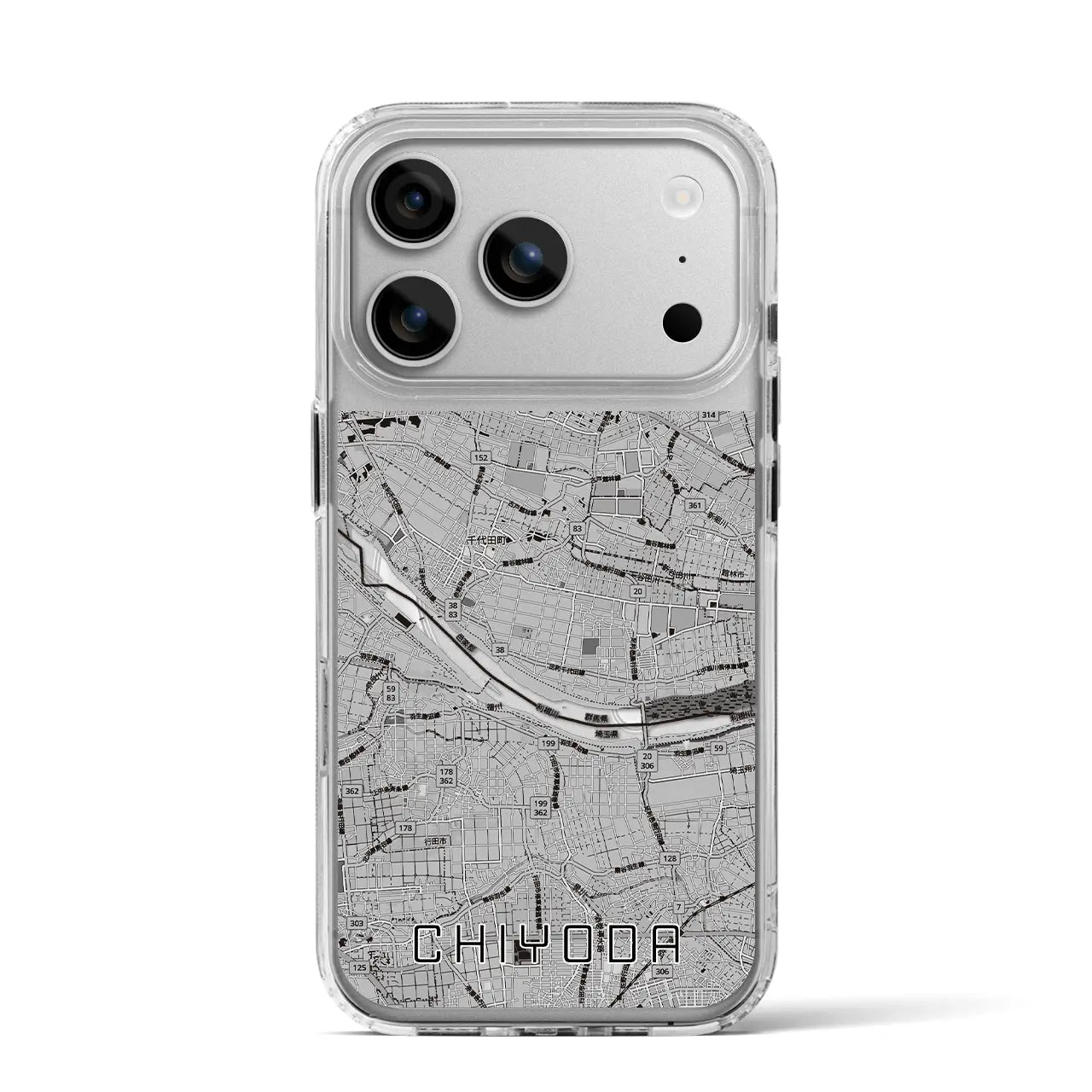 【千代田（群馬県）】地図柄iPhoneケース（MagSafeタイプ）