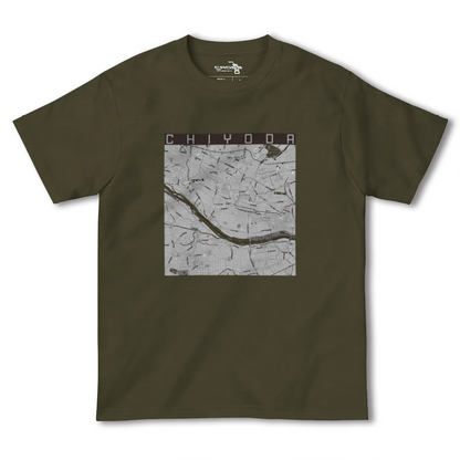 【千代田（群馬県）】地図柄ヘビーウェイトTシャツ
