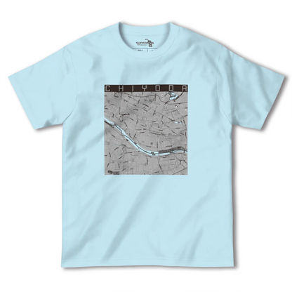 【千代田（群馬県）】地図柄ヘビーウェイトTシャツ
