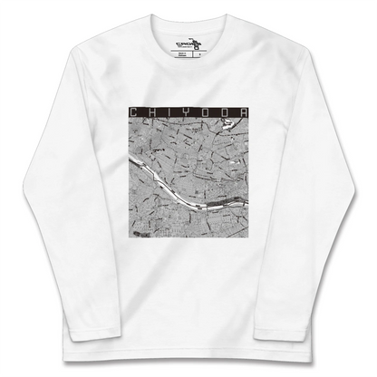 【千代田（群馬県）】地図柄ロングスリーブTシャツ