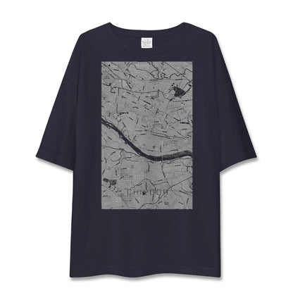 【千代田（群馬県）】地図柄ビッグシルエットTシャツ