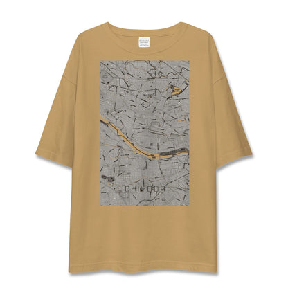 【千代田（群馬県）】地図柄ビッグシルエットTシャツ