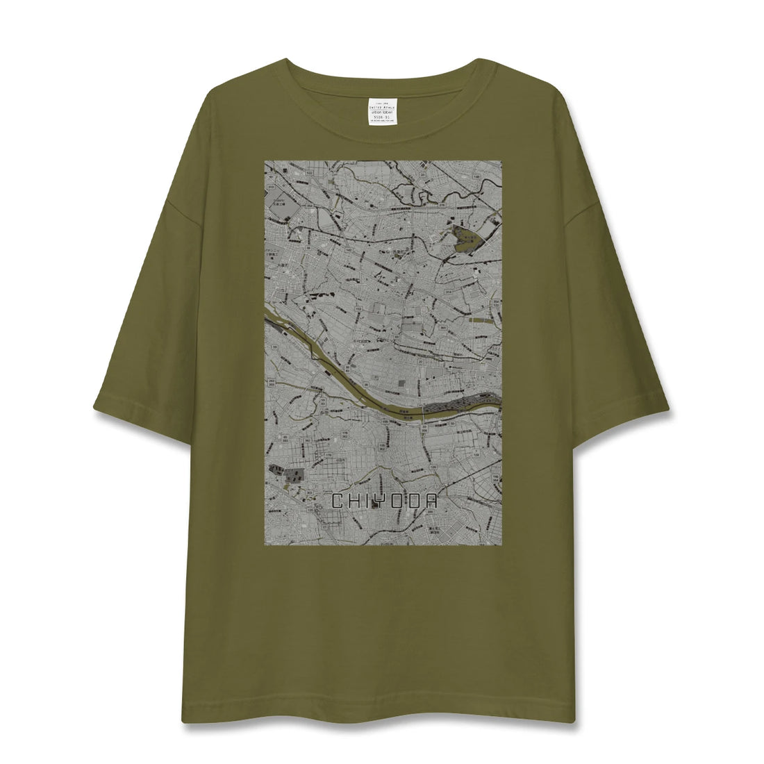 【千代田（群馬県）】地図柄ビッグシルエットTシャツ