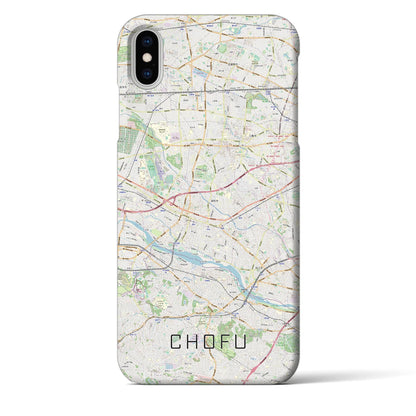 【調布2（東京都）】地図柄iPhoneケース（バックカバータイプ）