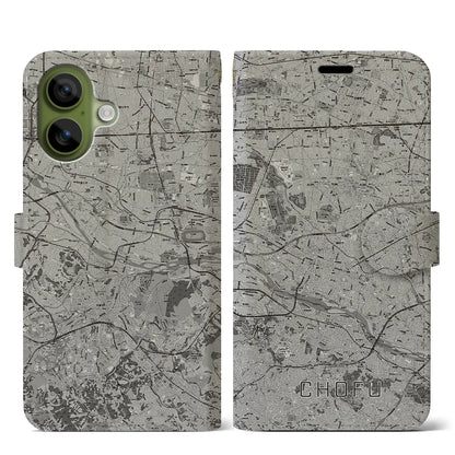 【調布2（東京都）】地図柄iPhoneケース（手帳タイプ）