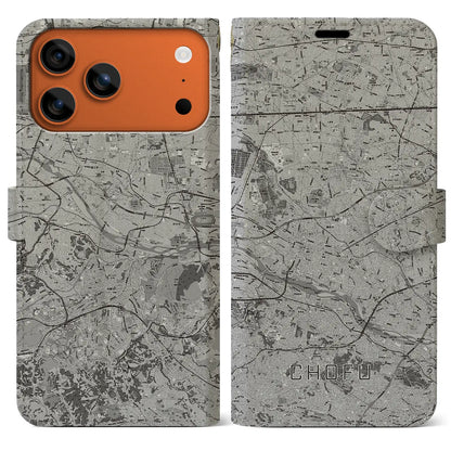 【調布2（東京都）】地図柄iPhoneケース（手帳タイプ）