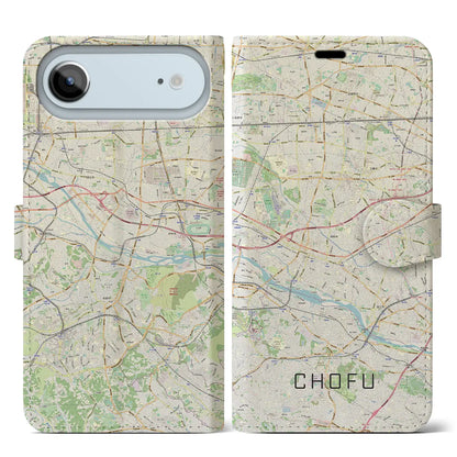 【調布2（東京都）】地図柄iPhoneケース（手帳タイプ）