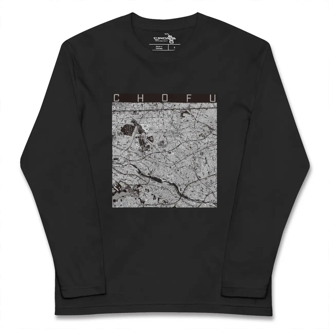 【調布2（東京都）】地図柄ロングスリーブTシャツ