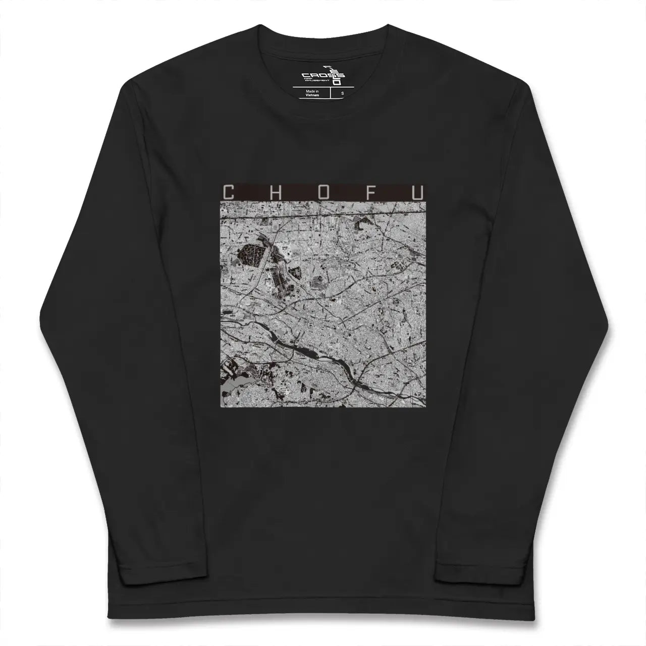【調布2（東京都）】地図柄ロングスリーブTシャツ