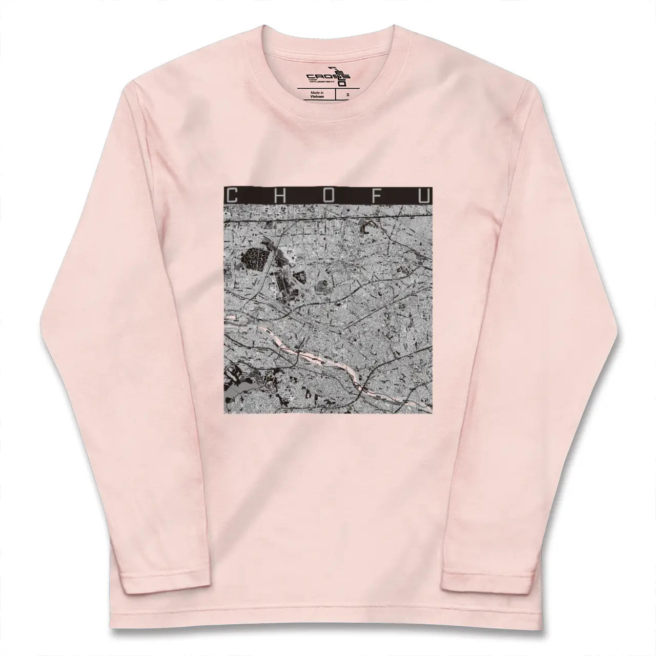【調布2（東京都）】地図柄ロングスリーブTシャツ